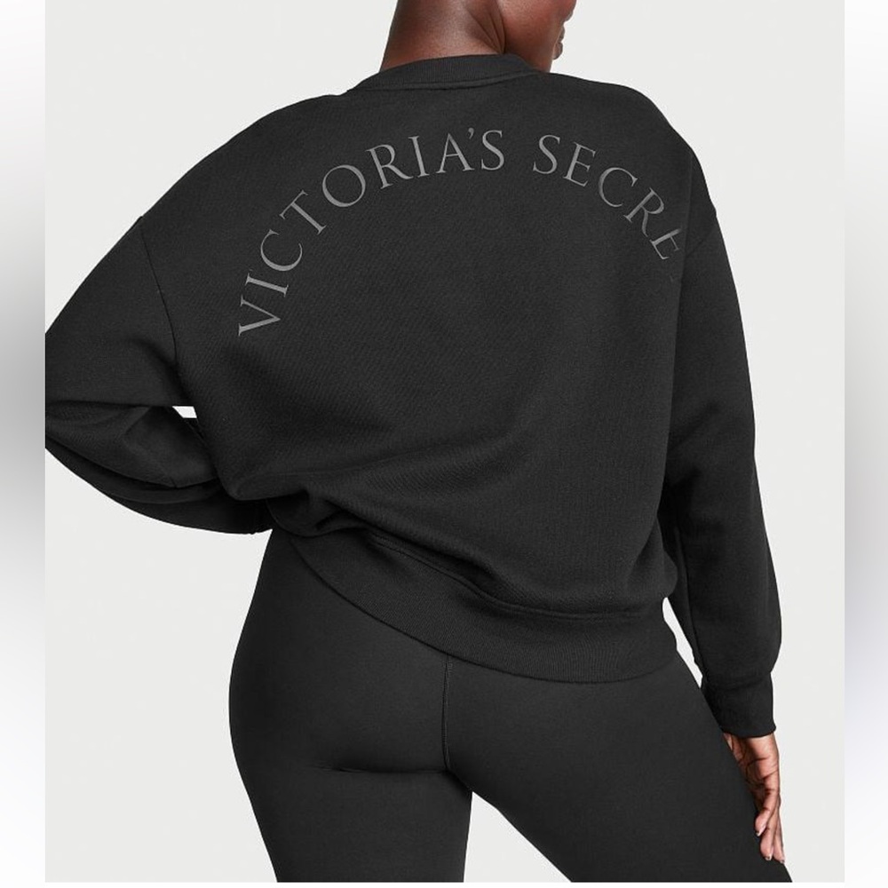 Victoria's Secret Black Crewneck Sweatshirt
